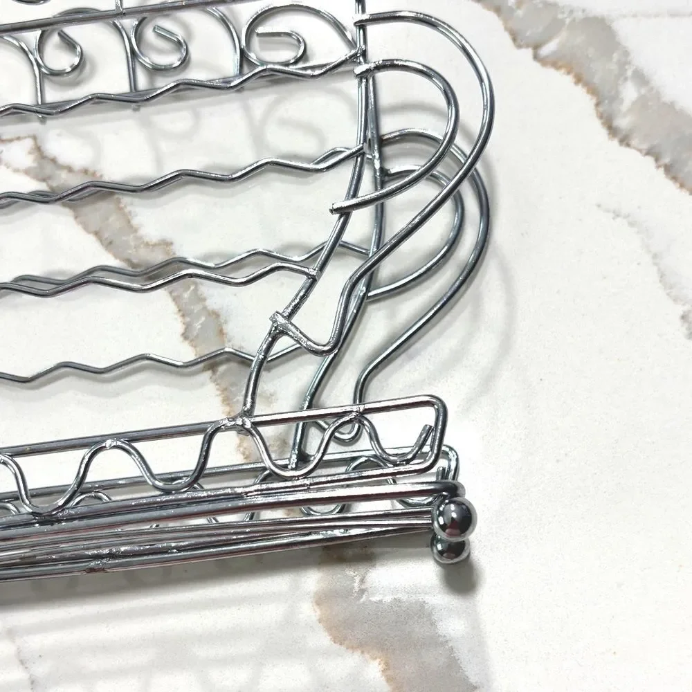 Silver Metal Coffee Mug Tea Cup Napkin Holder